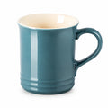 Mug 350 ml en céramique bleu pétrole pour boissons chaudes - finition brillante