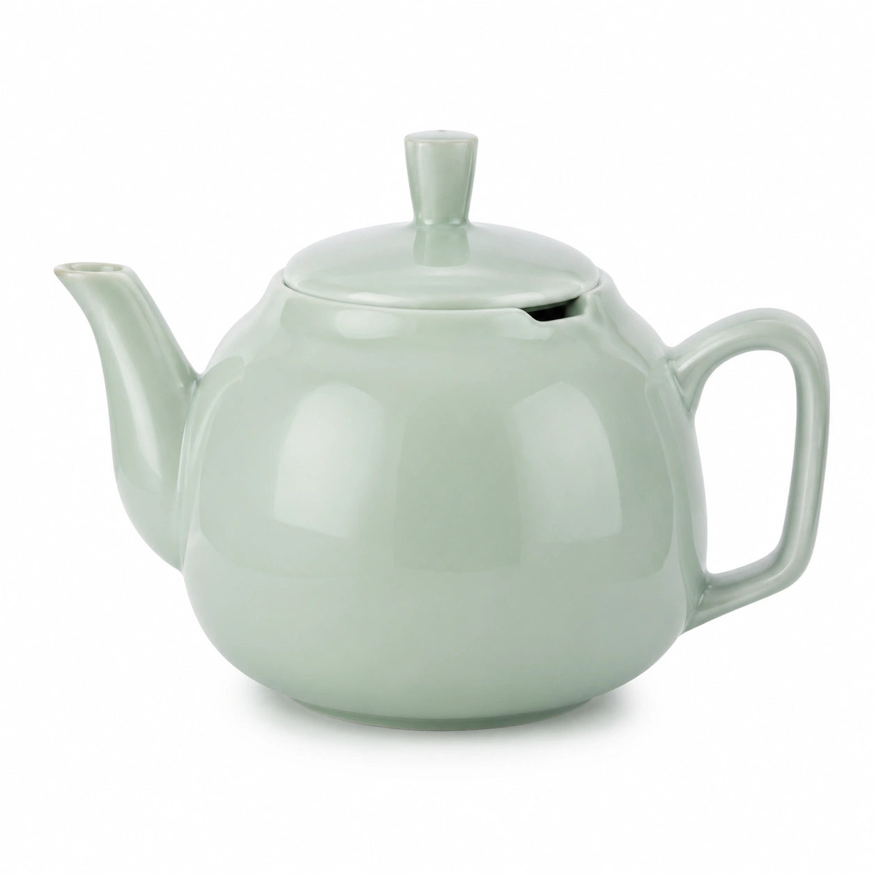 Théière 1.20 L en céramique vert pâle avec couvercle pour infusion
